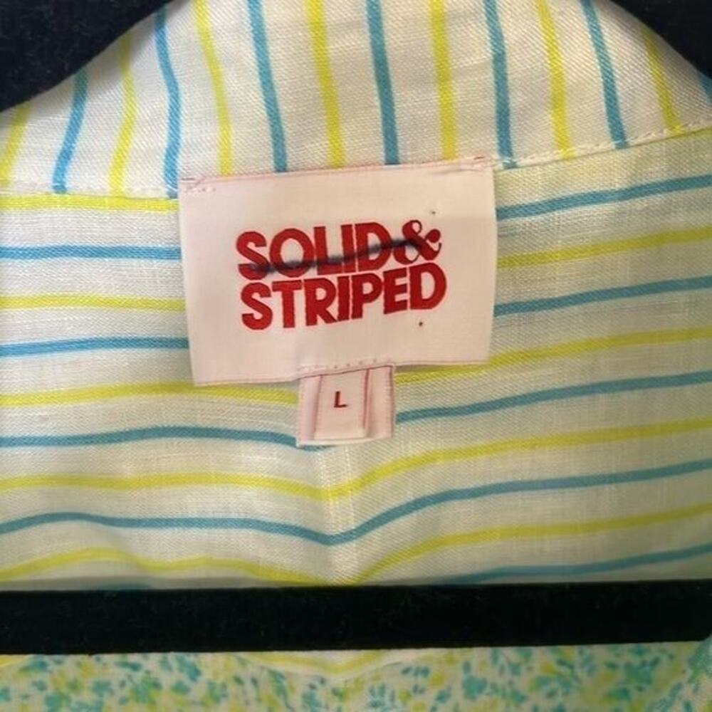 Free People Button Down Shirt Solid & Striped Lar… - image 4